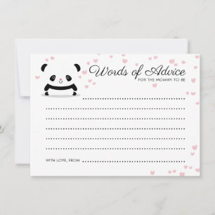 Elegante tarjeta de consejo de bebé para oso de pa