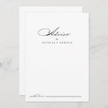 Elegante tarjeta de consejo de Boda de caligrafía<br><div class="desc">Esta elegante y moderna tarjeta de consejo boda caligráfico es perfecta para un boda rústico. El diseño, sencillo y elegante, presenta una tipografía de escritura clásica y elegante en blanco y negro. Estas tarjetas son perfectas para un boda, una ducha de novia, una ducha de bebé, una fiesta de graduación...</div>