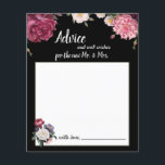 Elegante tarjeta de consejo de flores de Borgoña y<br><div class="desc">La colección de bodas Elegant Grace es un bonito, romántico y lujoso conjunto de papelería floral. Personalice nuestra magnífica papelería con sus detalles del evento fácil y rápidamente, simplemente pulse el botón personalizar it. El reverso floral de coordenadas está incluido. Los elementos coincidentes para completar la colección de eventos están...</div>