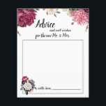 Elegante tarjeta de consejo de flores de Borgoña y<br><div class="desc">La colección de bodas Elegant Grace es un bonito, romántico y lujoso conjunto de papelería floral. Personalice nuestra magnífica papelería con sus detalles del evento fácil y rápidamente, simplemente pulse el botón personalizar it. El reverso floral de coordenadas está incluido. Los elementos coincidentes para completar la colección de eventos están...</div>