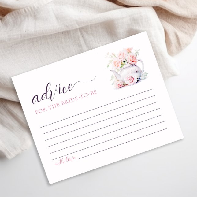 Elegante tarjeta de consejo para Fiestas de té de  (Subido por el creador)