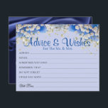 Elegante tarjeta de consejos de Bodas de margarita<br><div class="desc">Consejos bodas y tarjetas de deseos para la novia y el novio,  Deseos para el Sr. y la Sra. - Ducha nupcial,  juegos de soltera.</div>