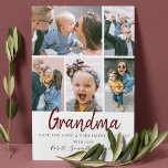 Elegante tarjeta de cumpleaños de foto de 5<br><div class="desc">Nada dice 'Feliz cumpleaños' como una tarjeta de felicitación personalizada. Hágale saber a tu abuela lo especial que es en su cumpleaños con estas cinco tarjetas de foto únicas. Personalizar con preciadas fotografías y mensajes sentidos para hacerla sentir amada en su día especial.</div>