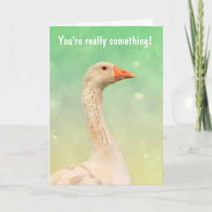 Elegante Tarjeta de cumpleaños feliz de oca