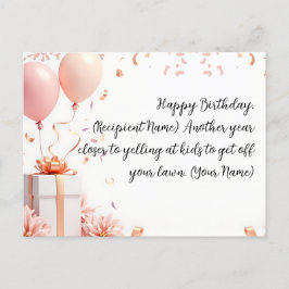 Elegante tarjeta de cumpleaños Personalizado perso
