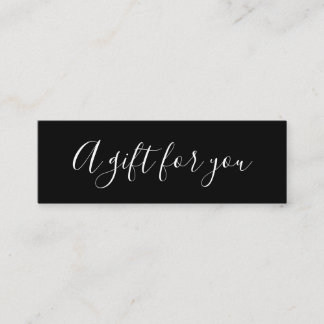 Elegante tarjeta de descuento minimalista en blanc