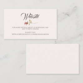 Elegante tarjeta de detalle de sitio web de Rosa r