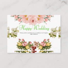 Elegante Tarjeta de detalles del gabinete de boda