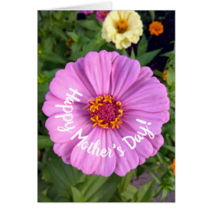 Elegante tarjeta de Día de la Madre de la flor ros