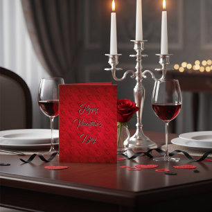 Elegante tarjeta de Día de San Valentín de amor in