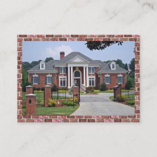 Elegante tarjeta de empresa de construcción/inmobi