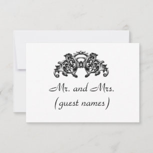 ELEGANTE TARJETA DE ESCOCIA DE BODA