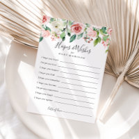 Elegante Tarjeta de Esperanzas y Deseos para Baby