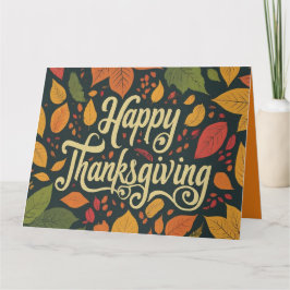 Elegante Tarjeta de felicitación de Acción de Grac