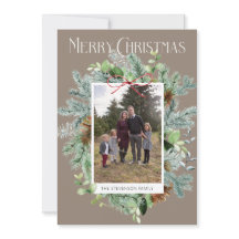 Elegante tarjeta de felicitación para Navidades de