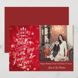 Elegante tarjeta de felicitación para Navidades de