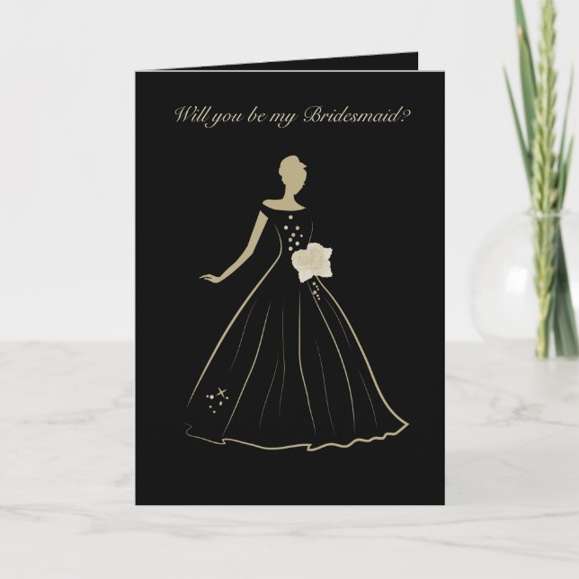 elegante tarjeta de felicitación plegada de la nov (Anverso)
