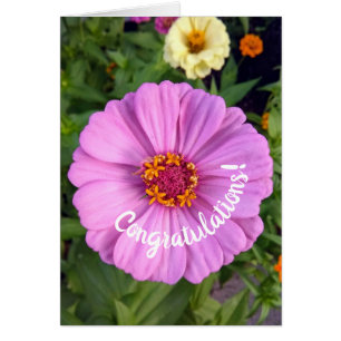 Elegante tarjeta de felicitaciones a las flores ro