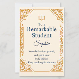 Elegante tarjeta de felicitaciones para un St exce