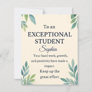 Elegante tarjeta de felicitaciones para un St exce