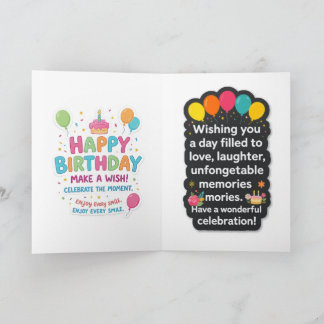 Elegante Tarjeta de Feliz Cumpleaños | Atenta