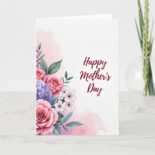 Elegante Tarjeta de Feliz Día de la Madre