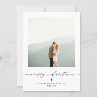 Elegante tarjeta de feriado navideño