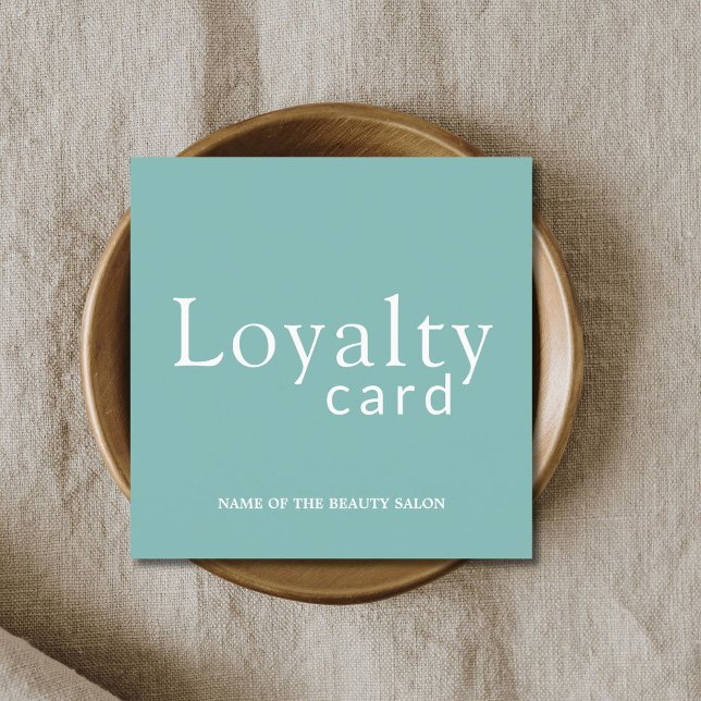 Elegante tarjeta de fidelidad de salón de belleza  (Subido por el creador)