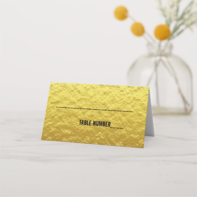 Elegante tarjeta de fiesta de 50 cumpleaños de oro (Anverso)