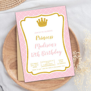 Elegante tarjeta de Fiesta de marco real para Chic
