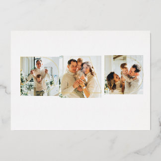 Elegante tarjeta de foto con feliz día del padre c