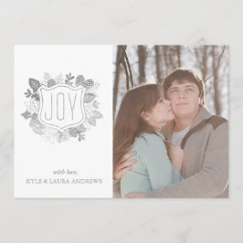 Elegante tarjeta de foto de Relieve metalizado pla
