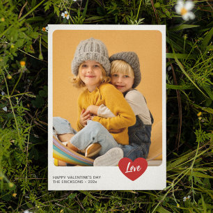 Elegante tarjeta de foto El día de San Valentín mi