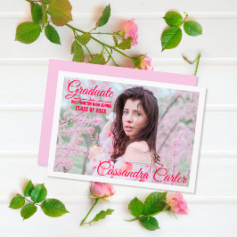 Elegante tarjeta de foto plana de invitación para