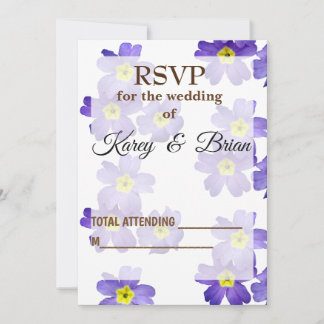 Elegante tarjeta de foto RSVP floral, guión