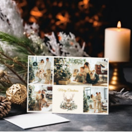 Elegante tarjeta de foto rusa Noël para Navidad