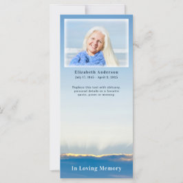 Elegante tarjeta de fotografía conmemorativa del f