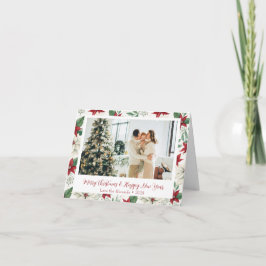 Elegante tarjeta de fotografía de vacaciones de po