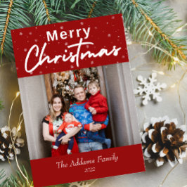 Elegante tarjeta de fotos de navidad
