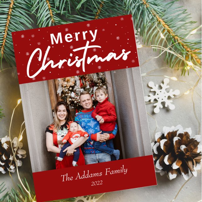Elegante tarjeta de fotos de navidad (Subido por el creador)