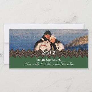 Elegante tarjeta de fotos de vacaciones de cinta d