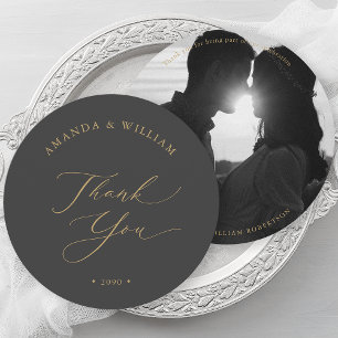 Elegante tarjeta de fotos de Wedding