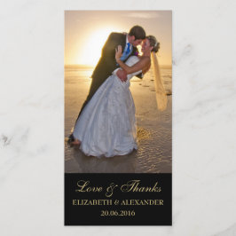 Elegante tarjeta de fotos de Wedding