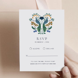 Elegante Tarjeta de Gabinete Art Deco RSVP