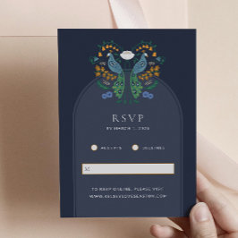 Elegante Tarjeta de Gabinete Art Deco RSVP