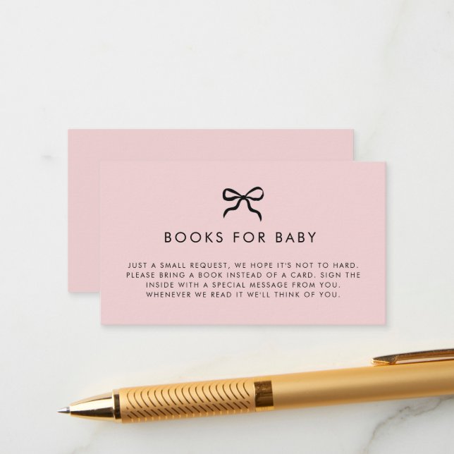 Elegante Tarjeta de gabinete Baby Shower de barrid (Anverso/Reverso In Situ)