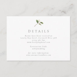 Elegante tarjeta de gabinete Boda de flores de oíd