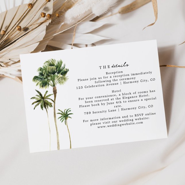 Elegante tarjeta de gabinete de detalles de boda d (Subido por el creador)