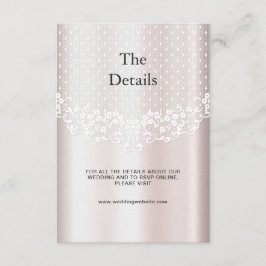 Elegante tarjeta de gabinete de detalles florales 