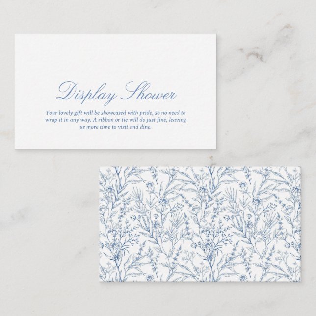 Elegante tarjeta de gabinete de ducha de pantalla  (Anverso / Reverso)